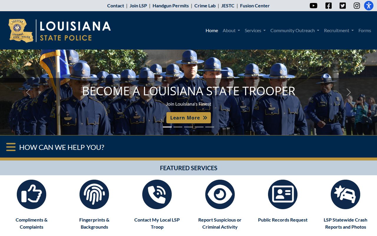 Louisiana State Police release concerning a Homer arrest investigation